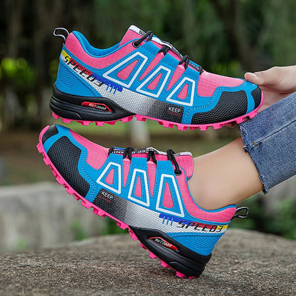 Scarpe da trekking da donna per attività outdoor, scarpe sportive da escursionismo, scarpe tattiche da caccia antiscivolo, scarpe da arrampicata traspiranti con lacci, ciclismo