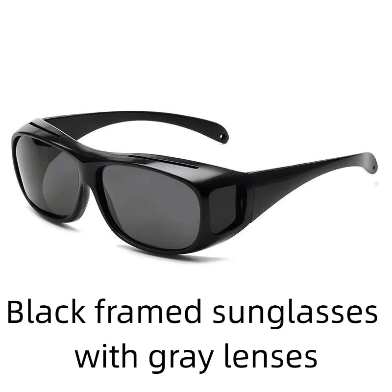 Night Driving Glasses For Men Women Fit Over Sunglasses Anti Glare Polarized HD Night Vision Glasses Windproof Outdoor Cycling