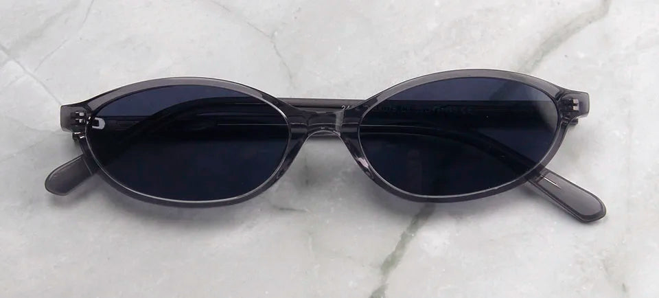 Trendy Acetate Small Oval Sunglasses Women 90'S Outfit Vintage Sun Glasses for Men Fashion Polarized Glasses  UV400 Protection