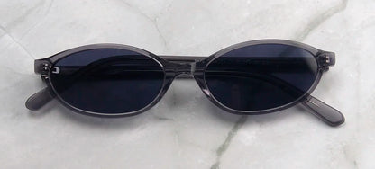 Trendy Acetate Small Oval Sunglasses Women 90'S Outfit Vintage Sun Glasses for Men Fashion Polarized Glasses  UV400 Protection