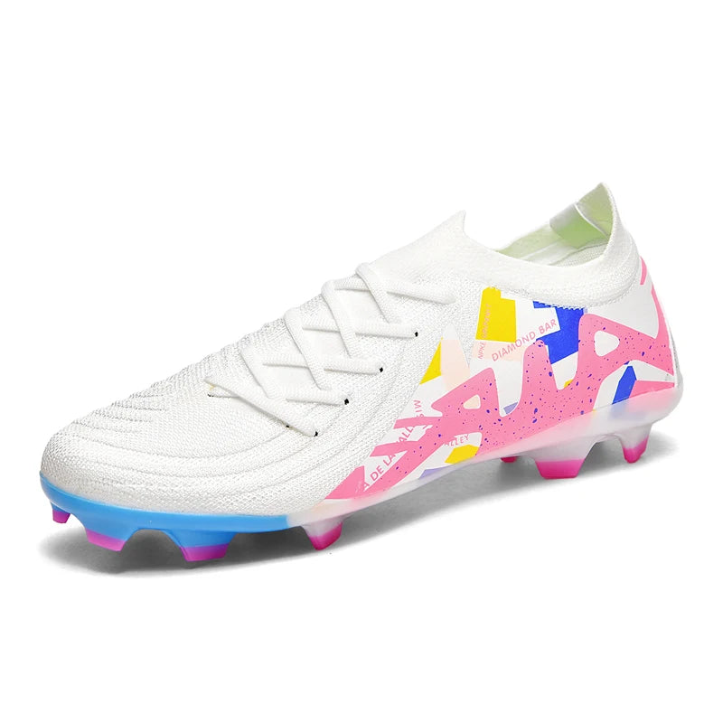 New Men's Soccer Shoes Adult Non-Slip Boys Adult Futsal Sport Football Boots Grass Cleats Indoor Ultralight Turf Comfortable