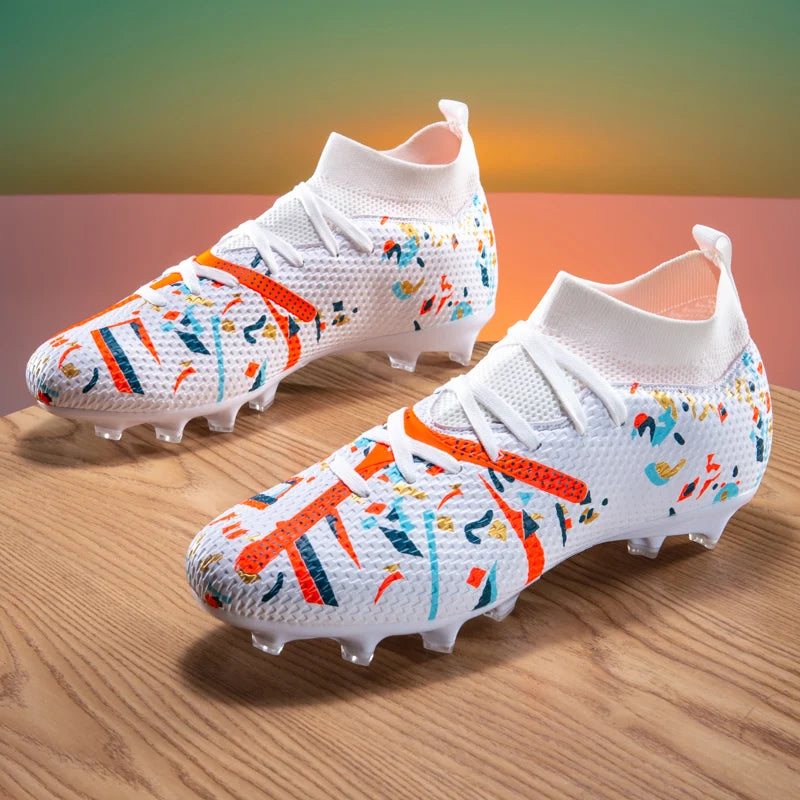Nouvelles chaussures de football pour hommes, baskets de football pour terrain gazonné, chaussures de football d'extérieur, chaussures d'entraînement professionnelles, chaussures de sport antidérapantes, ultralégères,