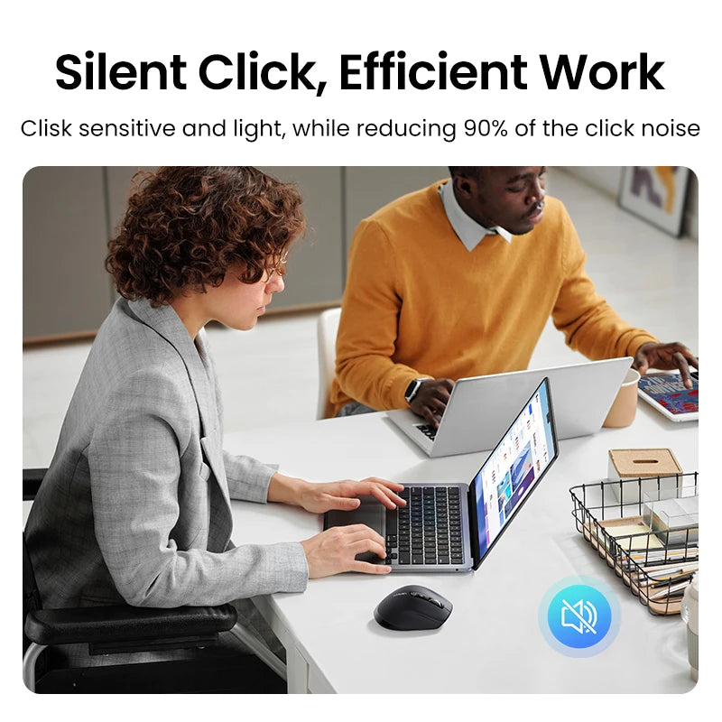 UGREEN  Wireless Mouse Hyper-Fast Scroll Bluetooth 5.4 2.4G Ergonomic 5000DPI for MacBook Tablet Laptops Computer PC Mice