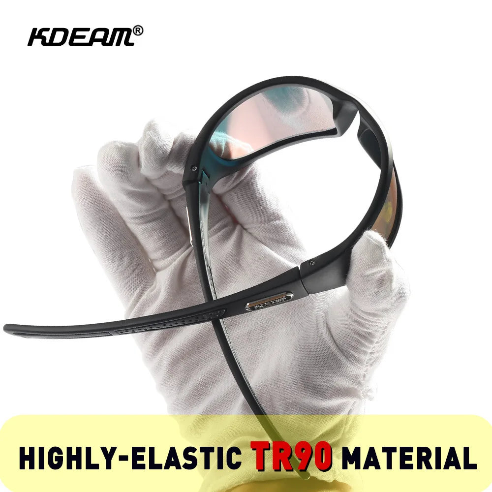 KDEAM Polarized Men's Sunglasses New Goggles Colorful Driving Glasses TR90 Hiking Camping Fishing Outdoor Cycling Gafas De Sol