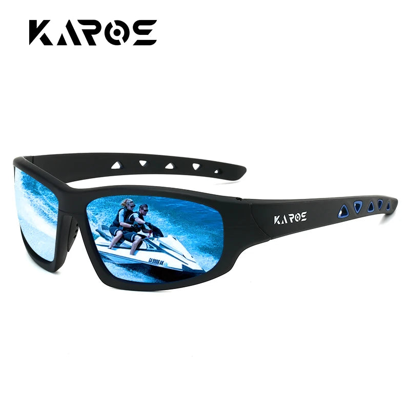 KAROS HD Polarized Anti-UV Sports Sunglasses Men Women Hiking Cycling Goggles with Complete Packaging Set YZ2029