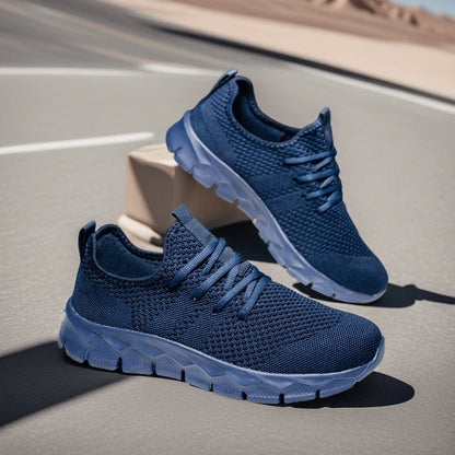 Heren sneakers van mesh, lichtgewicht damesschoenen, casual platte schoenen, hardloopsportschoenen voor heren, zachte ademende tennissneakers voor mannen