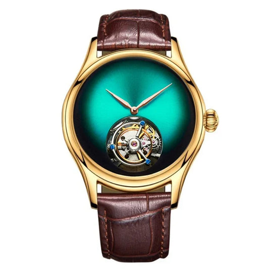 AESOP Flying Tourbillon Skeleton -kello miehille, mekaaninen, vedenpitävä miesten kello, huippumerkin ylellinen koneisto, ruostumaton teräs, 2025