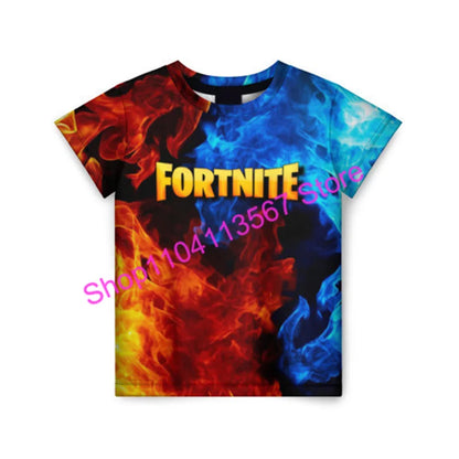 Christmas 3D T-shirt Zero Triggerfish Fortnite T-Shirt, Competitive Game Streetwear for Kids, Boys and Girls, Harajuku Teen Tees