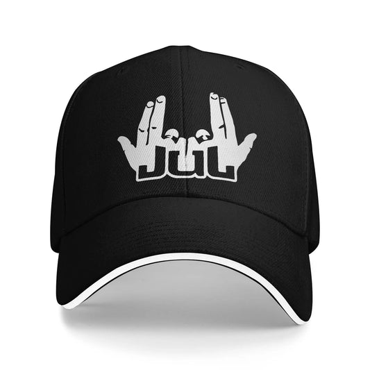 Czapka z daszkiem raper piosenkarz Jul Sign — uniseks, stylowa czapka, unikalny design, na zewnątrz i treningi, prezent, snapback