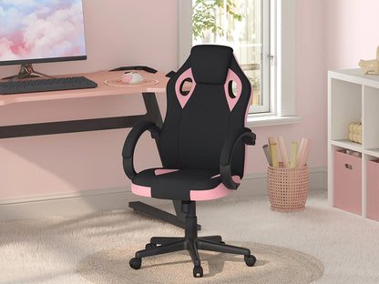 WOLTU Gaming Chair Gamer Armchair Office Computer Chair Ergonomic Design Fabric 360° Swivel Chair Adjustable Height High Back