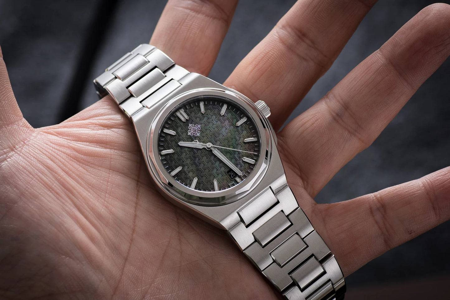 IX&DAO 2025 Neu 37mm Warrior Herren-Automatikuhr mit Miyota 9015 Uhrwerk, Saphirglas, Edelstahl, wasserdicht bis 10Bar, BGW