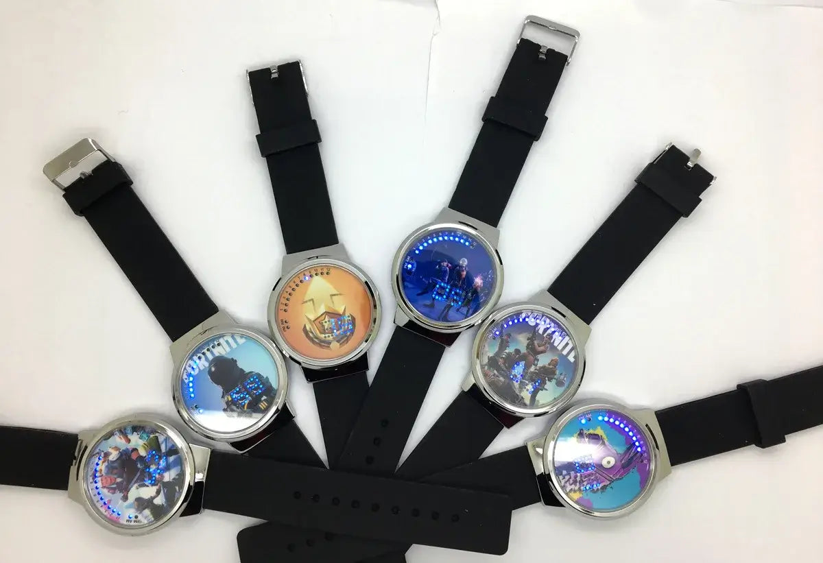Ρολόι Fortnite Cute Fashion Cartoon Personalized Kawaii με φως νυκτός LED αφής, ηλεκτρονικό μαθητικό ρολόι, δώρο για φίλους