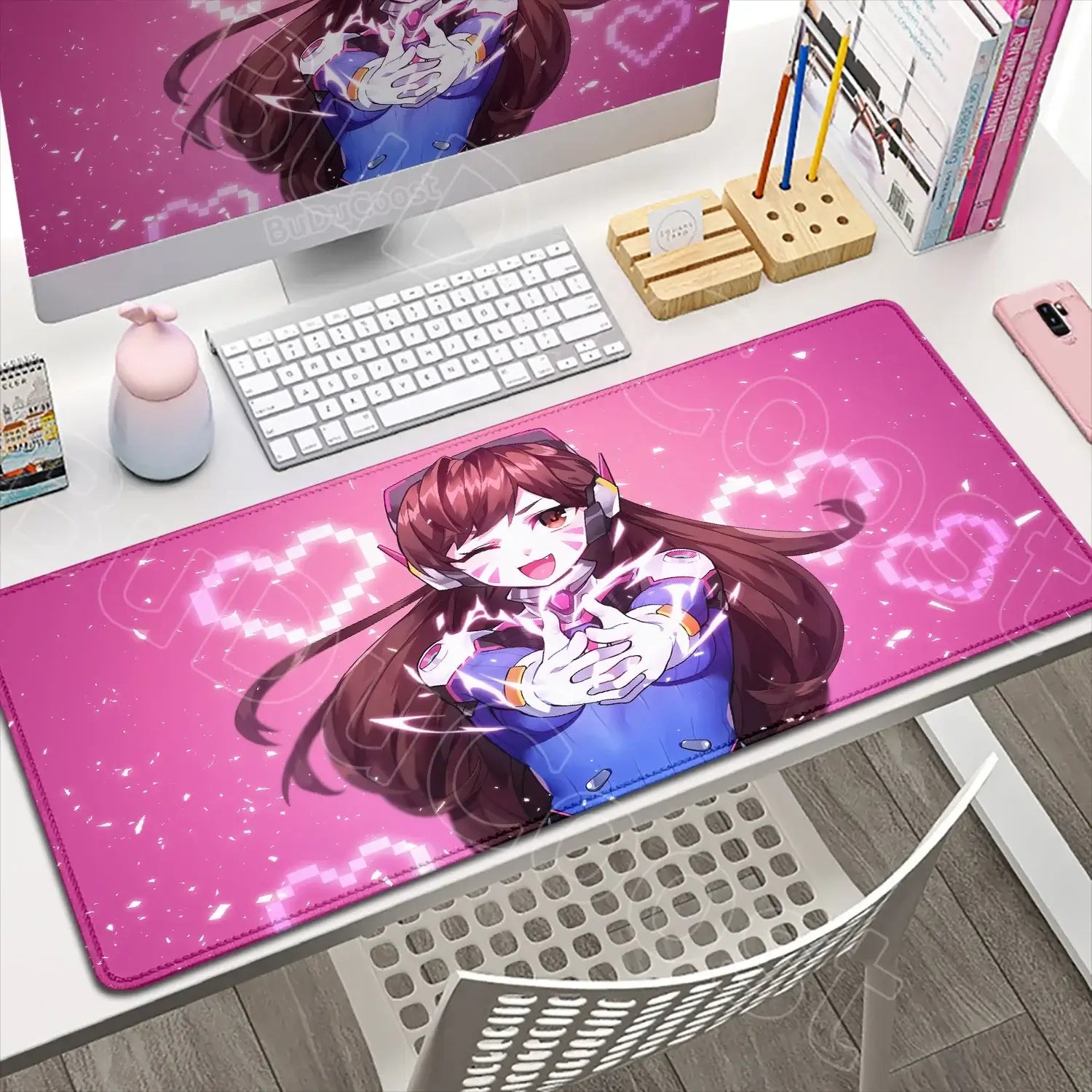 Large XXL DIY Cool Overwatch Mouse Pad Keyboard Table Gaming Accessories Non-Slip Rubber Edge locking spped Laptop Rug desk Mat, Produit gaming premium Fraquane