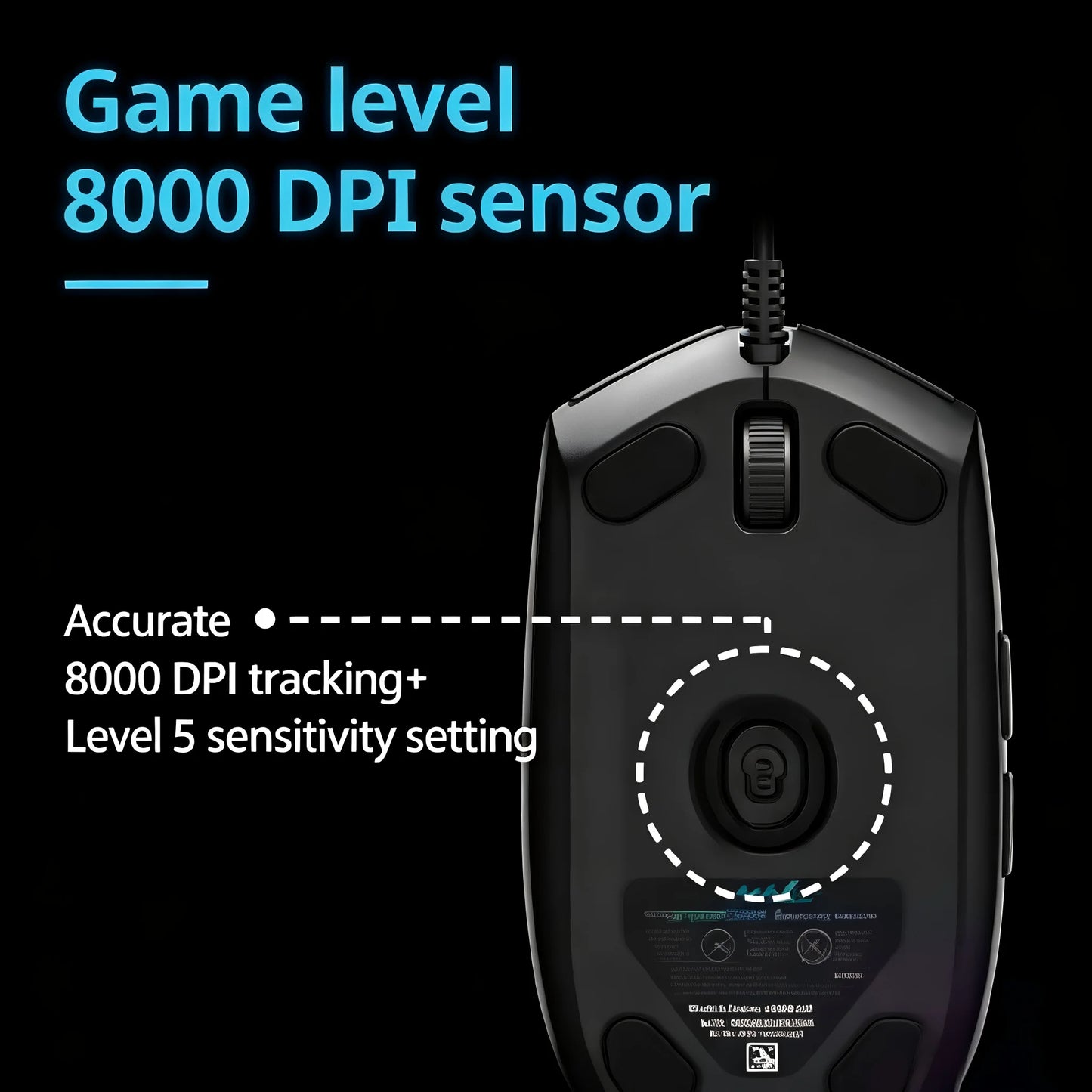 Logitech G102 Maus – kabelgebundene Gaming-Maus, 8000DPI, optisch, Esports G102 USB-Maus mit Kabel für PC