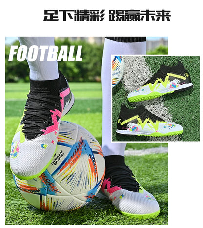 Men New TF Football Boots Society Professional Comfortable Top Quality Male Soccer Shoes Adult Casual Ultralight Football Shoes