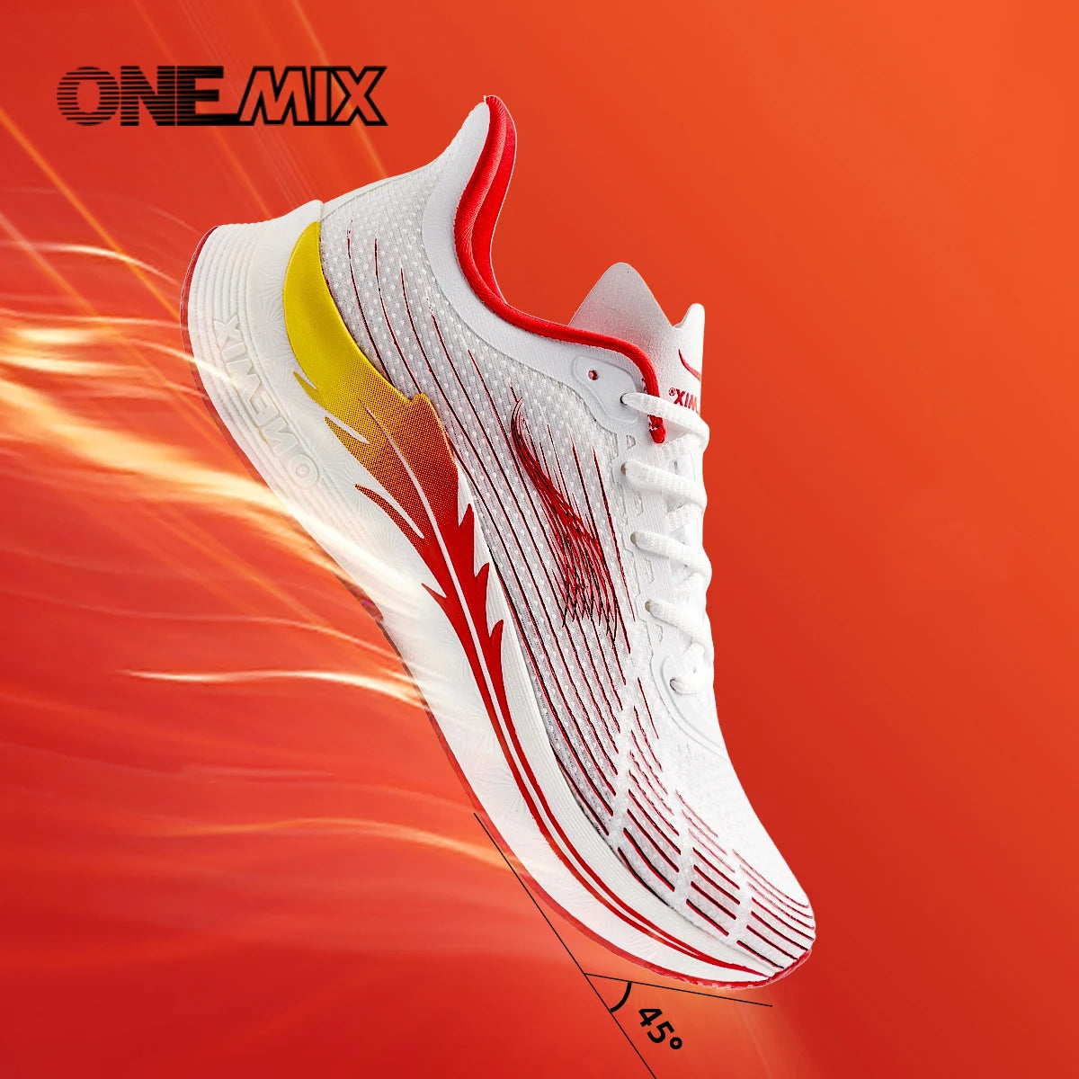 Onemix New Men's Marathon Running Shoes for Women, Breathable Lightweight Sneakers, Lace-Up Athletic Shoes, Comfortable, Light, and Soft