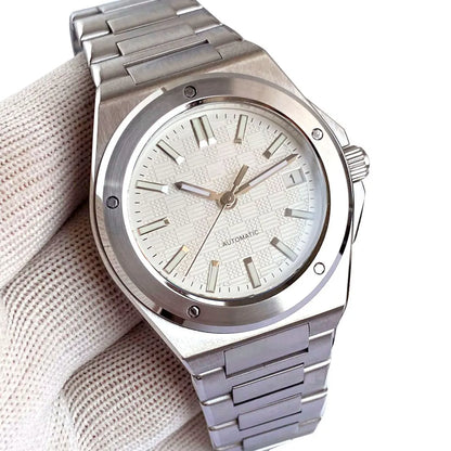 Tandorio Neue schwarze luxuriöse Business-Herrenuhr im Engineer-Stil, mechanisch, Saphirglas, 100m wasserdicht, NH35A Automatikuhren