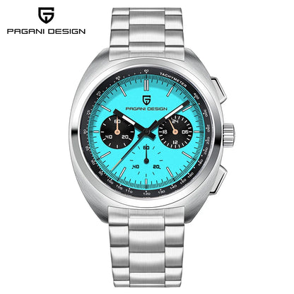 Relógio masculino de quartzo Pagani Design 2026 Fashion, marca de topo de luxo, safira, cronógrafo masculino VK63 em aço, de mergulho