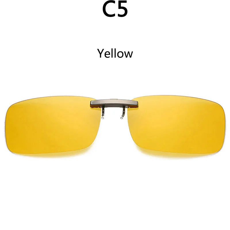BOYSEEN Polarized Clip Sunglasses Driving Day Night Vision Lens Unisex Sport Fishing Myopia Glasses Men Women Travel Outdoor