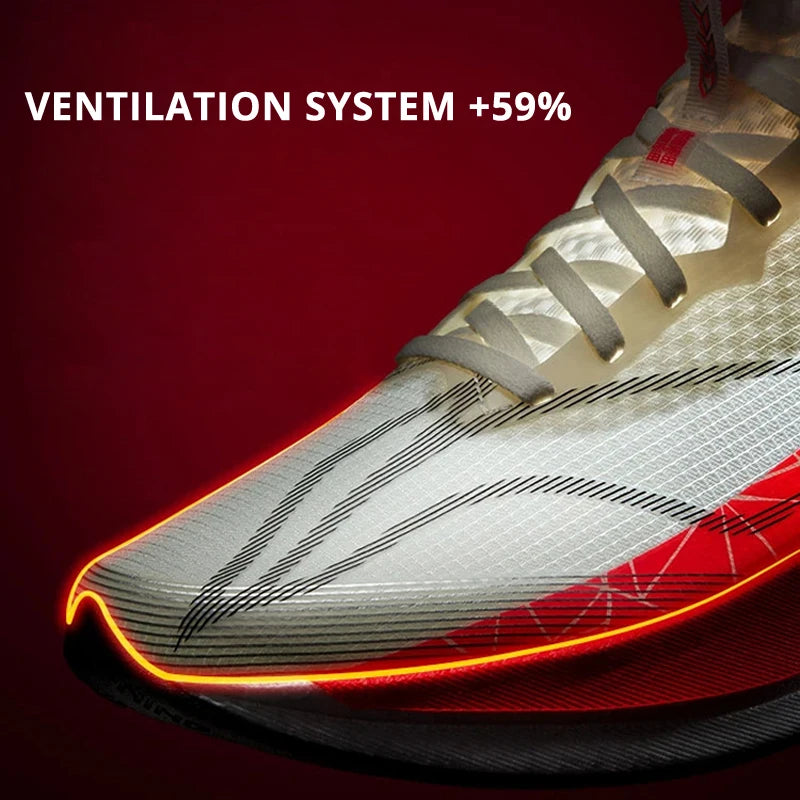 Li-Ning Women's RED HARE 9 PRO Racing Running Shoes BOOM FIBER Reflective Lightweight Li-Ning Training Sports Shoes ARPW002