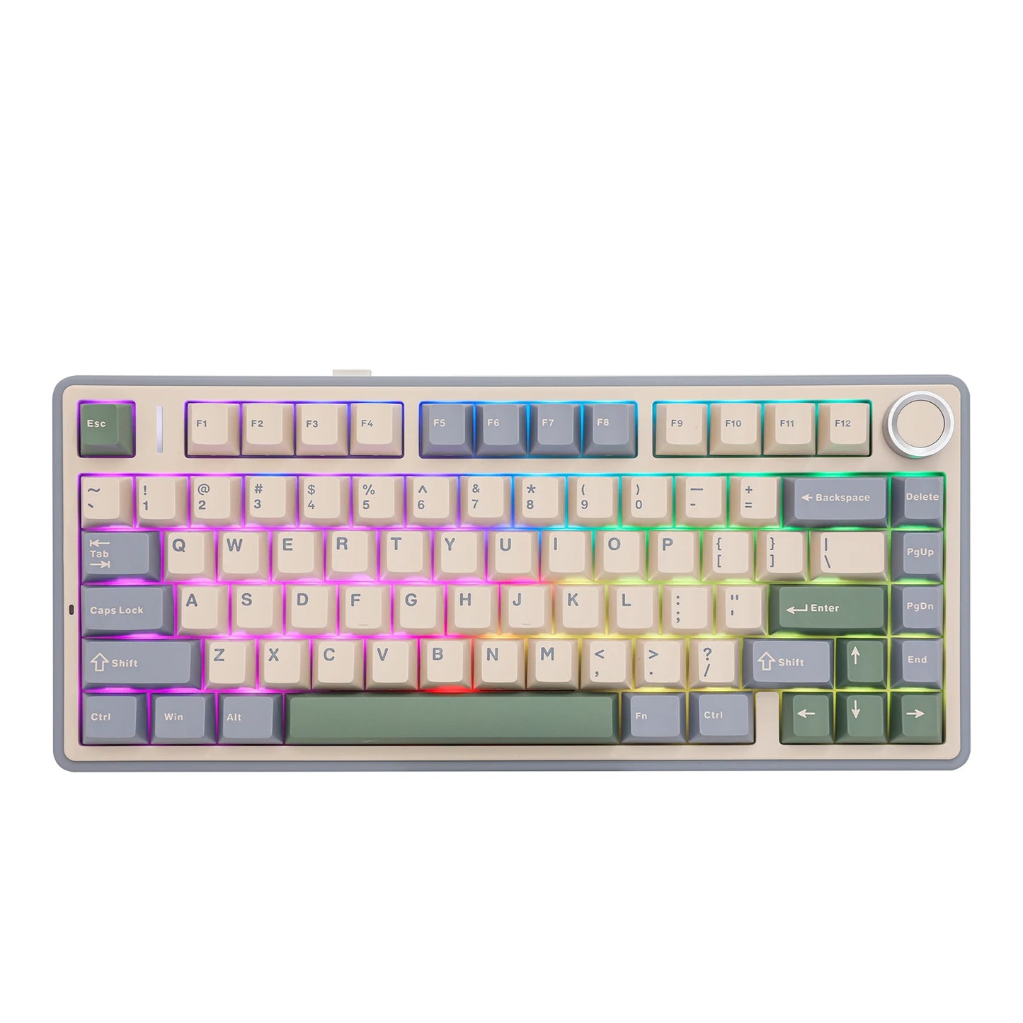 EPOMAKER x AULA F75 75% ANSI Gasket Hot-Swap Bluetooth 5.0/2.4G Wireless/Wired Mechanical Keyboard PBT Keycaps for Win/Mac