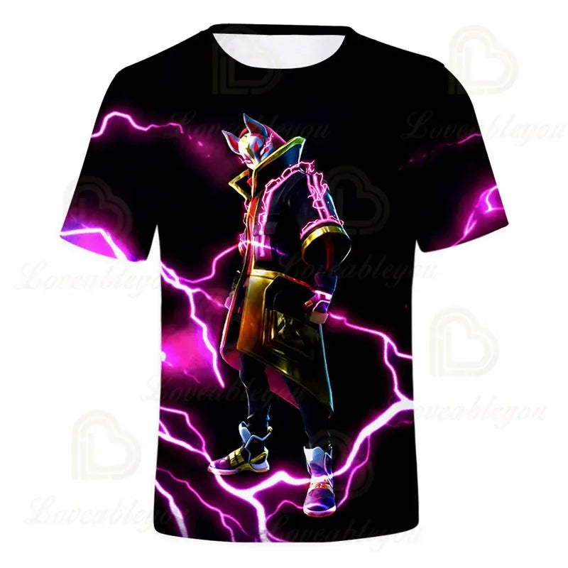 Παιδικό T-shirt Fortnite Victory Game 3D, ρούχο για μωρά, στυλ Harajuku, χαριτωμένο μπλουζάκι Battle Royale Hero για αγόρια και κορίτσια