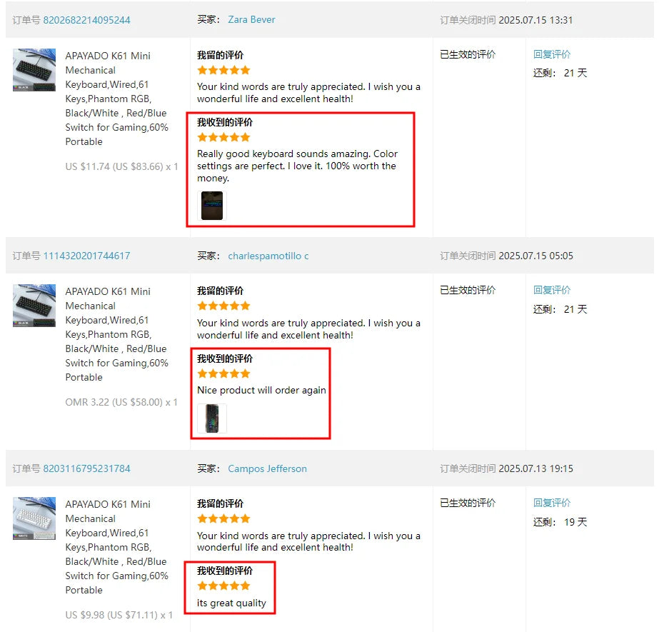 APAYADO K61 Mini Mechanische Tastatur, kabelgebunden, 61 Tasten, Phantom RGB, mechanischer Schalter in Schwarz/Weiß/Rot/Blau für Gaming, 60 % tragbar