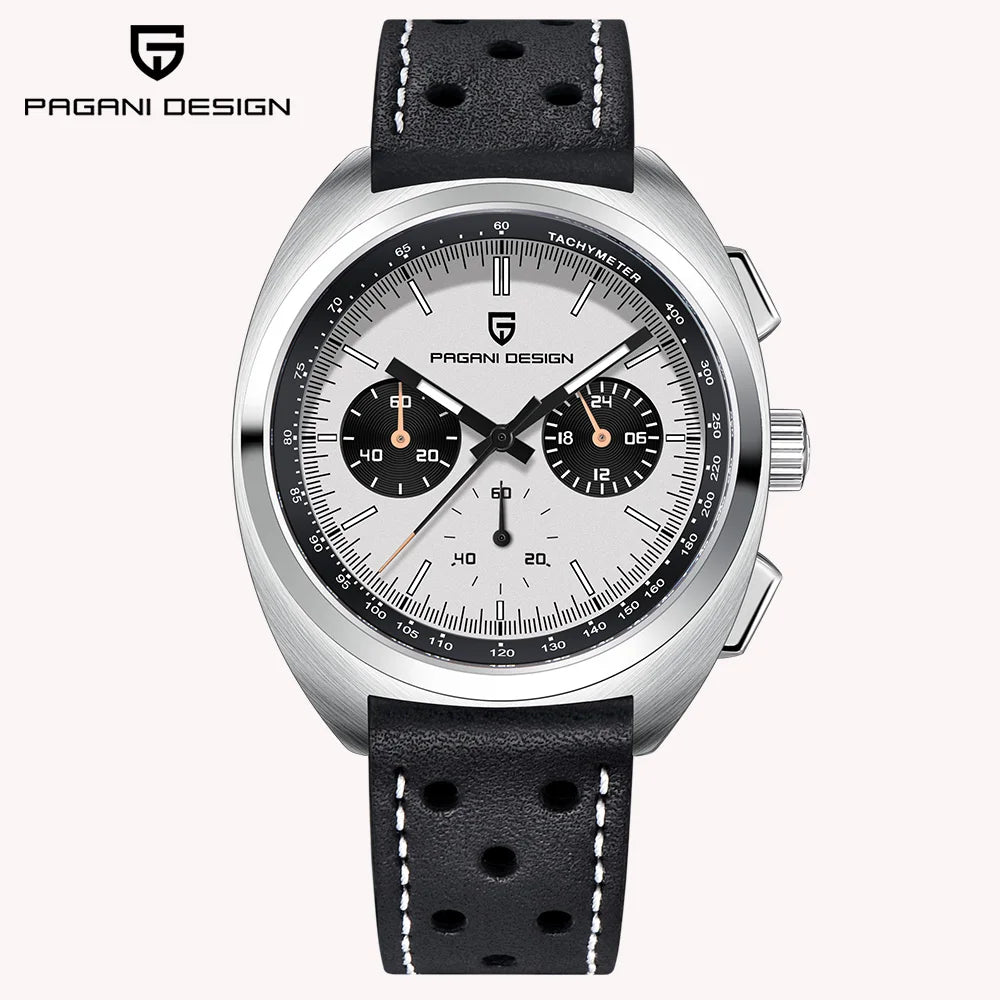 Relógio masculino de quartzo Pagani Design 2026 Fashion, marca de topo de luxo, safira, cronógrafo masculino VK63 em aço, de mergulho