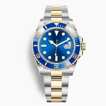 New High Quality Luxury Premium Men's Watch with and Mechanical Winding Strap 904L Stainless Steel Black Blue Waterproof
