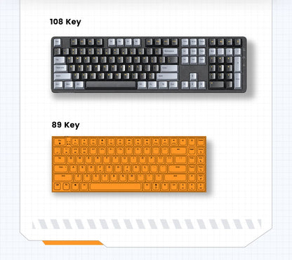UGREEN Mechanical Keyboard 108 PBT Keycaps Wired Keyboard Red Switch Russian/Korean/EN for Desktop Laptop Windows Mac OS Gaming