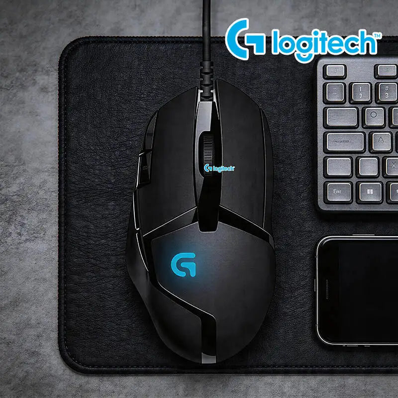 Mouse de gaming Logitech G402 Fusion Engine Tech, 4 setări DPI, procesor pe 32 de biți, antiderapant, pentru gaming competitiv profesional