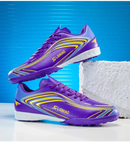 Nouvelles chaussures de football pour hommes, crampons de futsal, chaussures de soccer, chaussures de match, baskets d'intérieur de haute qualité, best-seller, antidérapantes, pour entraînement et extérieur