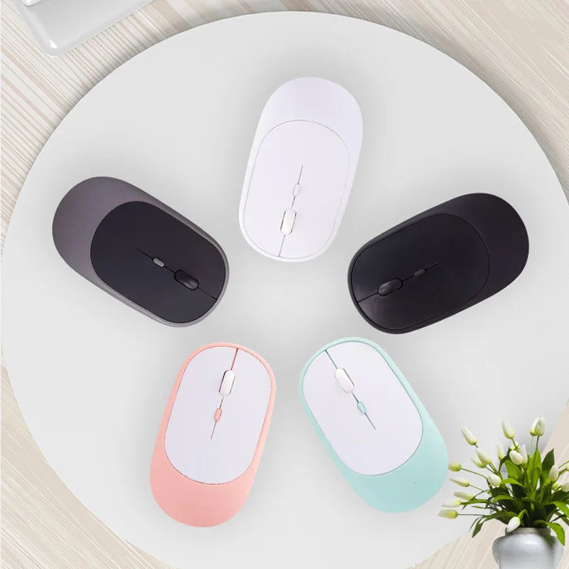 Lenovo Wireless Mouse USB Rechargeable Ergonomic Adjustable DPI Office Silent 2.4G Bluetooth Optical Electric Mouses Game Office