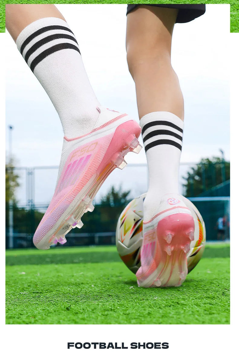 Neue Herren-Fußballschuhe für Kunstrasen – bequeme Fußballschuhe, Sport-FG-Rasenschuhe, Futsal, rutschfest, Outdoor, für Erwachsene, ultraleicht und rutschhemmend