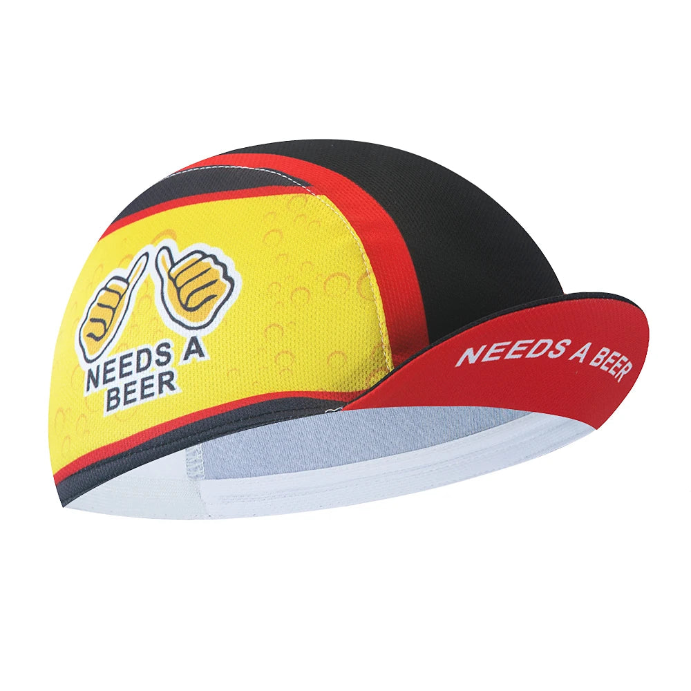 Sörös kerékpáros sapka, szabadtéri sport sapka, csapat kerékpáros sapkák, lélegző, nyári napvédő, uniszex