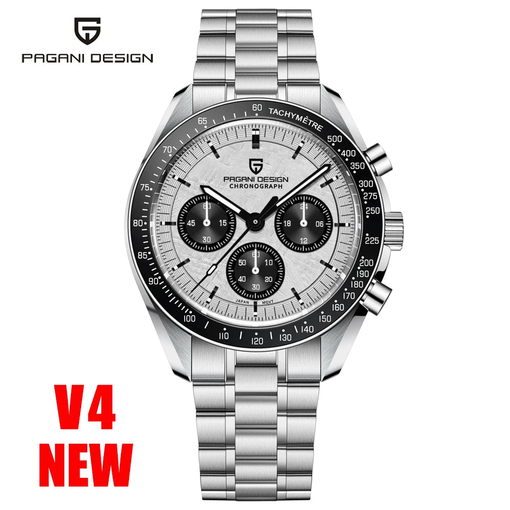 2026 New PAGANI DESIGN Mens Watches Panda Moon Watch Luxury Quartz Watch For Men Automatic Date Sport Chronograph Wristwatch Men