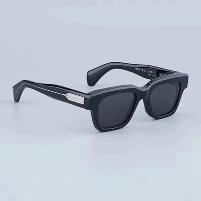 JMM Fellini Sunglasses Square High Quality High Street Punk Uv400 Men and Women Eyeglasses for Optical Prescripiton with Case