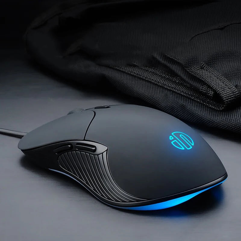 INPHIC B2 USB kabelová myš, tichá kancelářská a herní myš pro PC a notebooky