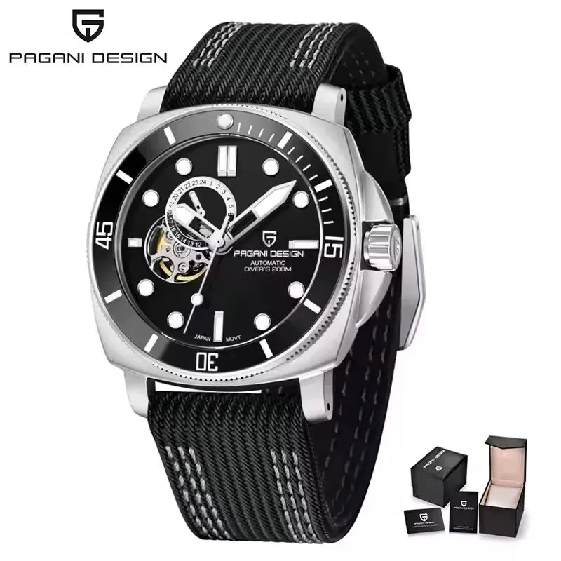 PD1736 PAGANI DESIGN 2025 Men Automatic Mechanical Watches Casual Fashion Sapphire Stainless Steel Diving TMI NH39 Men's Watch