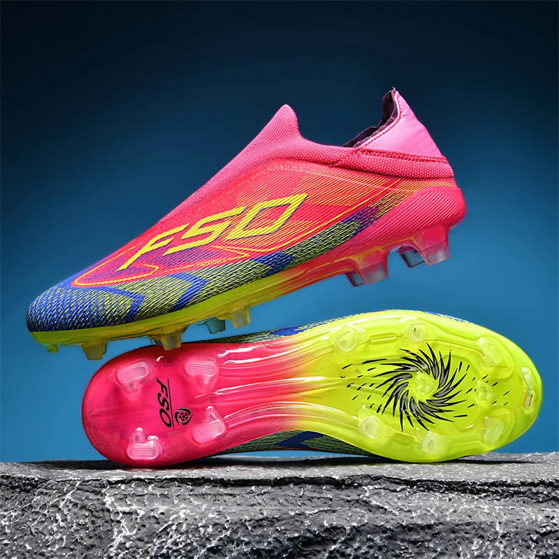 Chaussures de Football pour hommes, bottes de Football ultralégères pour adultes, crampons d'intérieur, antidérapants, Fg sur gazon, confortables, nouvelle collection