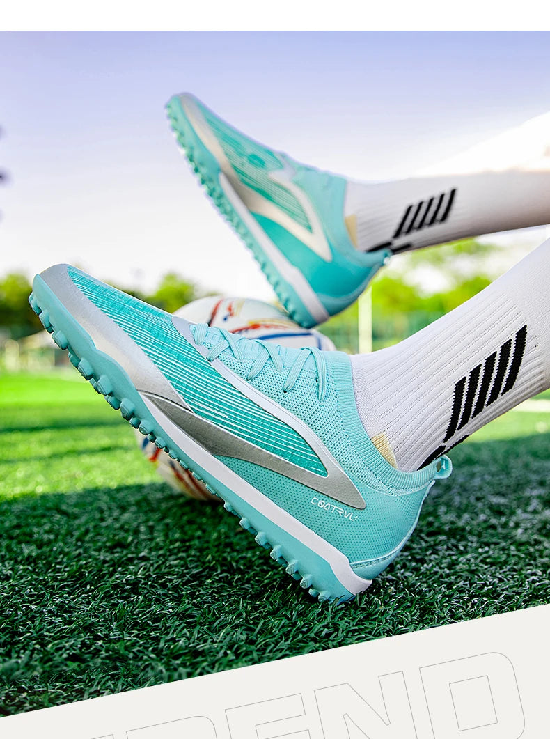 Chuteiras de Futebol para Homem Novas, com Pitons para Exterior, Respiráveis, Antiderrapantes, para Adulto, Desporto, Pitons Longos, Treino, Rapaz, Jogo, Confortáveis