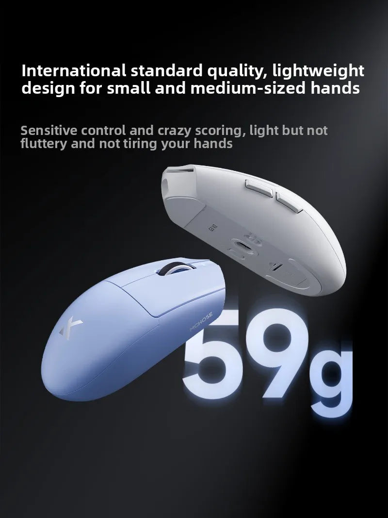 Mouse wireless MCHOSE G3 V2 PRO Bluetooth Tri Mode, ergonomic, ușor, pentru laptop, birou, gaming și accesorii pentru computer