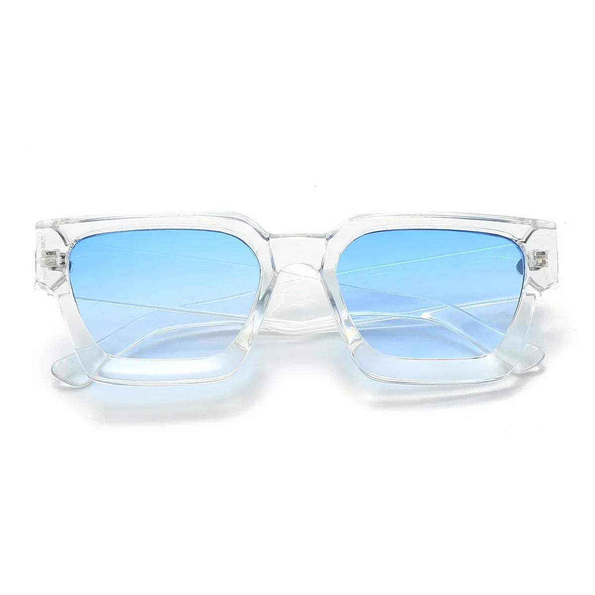 JNPCXI Fashion Square Women Luxury Sunglasses Retro Gradient Blue Designer Men Trending Sun Glasses Shades UV400