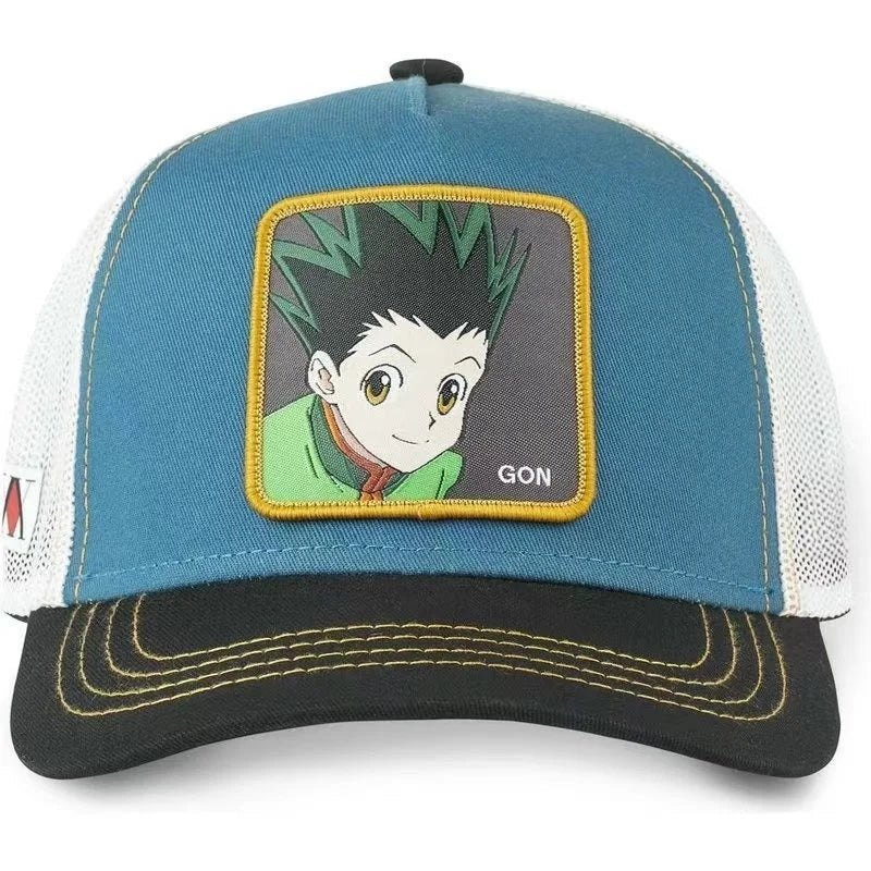 Hunter X Hunter sapka, nyári snapback baseball sapka, férfi hímzett hip-hop stílusú napellenzős, állítható trucker hálós sapka