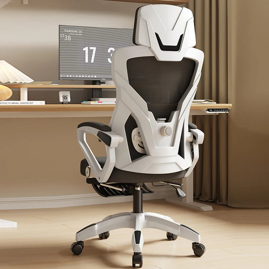 Ergonomic Reclining Seat, Comfortable Office Chair, Household Computer Chair, Student Dormitory, Gaming Chair with Footrest