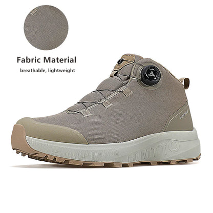 HUMTTO Leather Shoes for Men Winter Camping Outdoor Men's Sports Shoes Breathable Trekking Boots Man Non-slip Hiking Sneakers