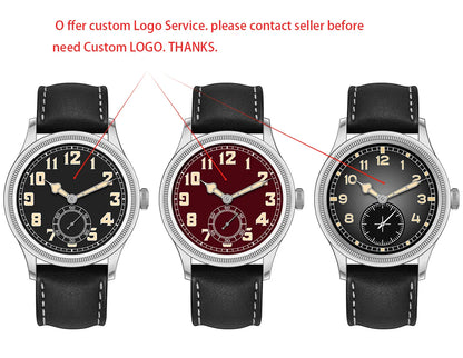 Hruodland 2024 New Retro Classic Men Watches Automatic Mechanical Stainless Steel Brown Leather Diving Wristwatch for Male