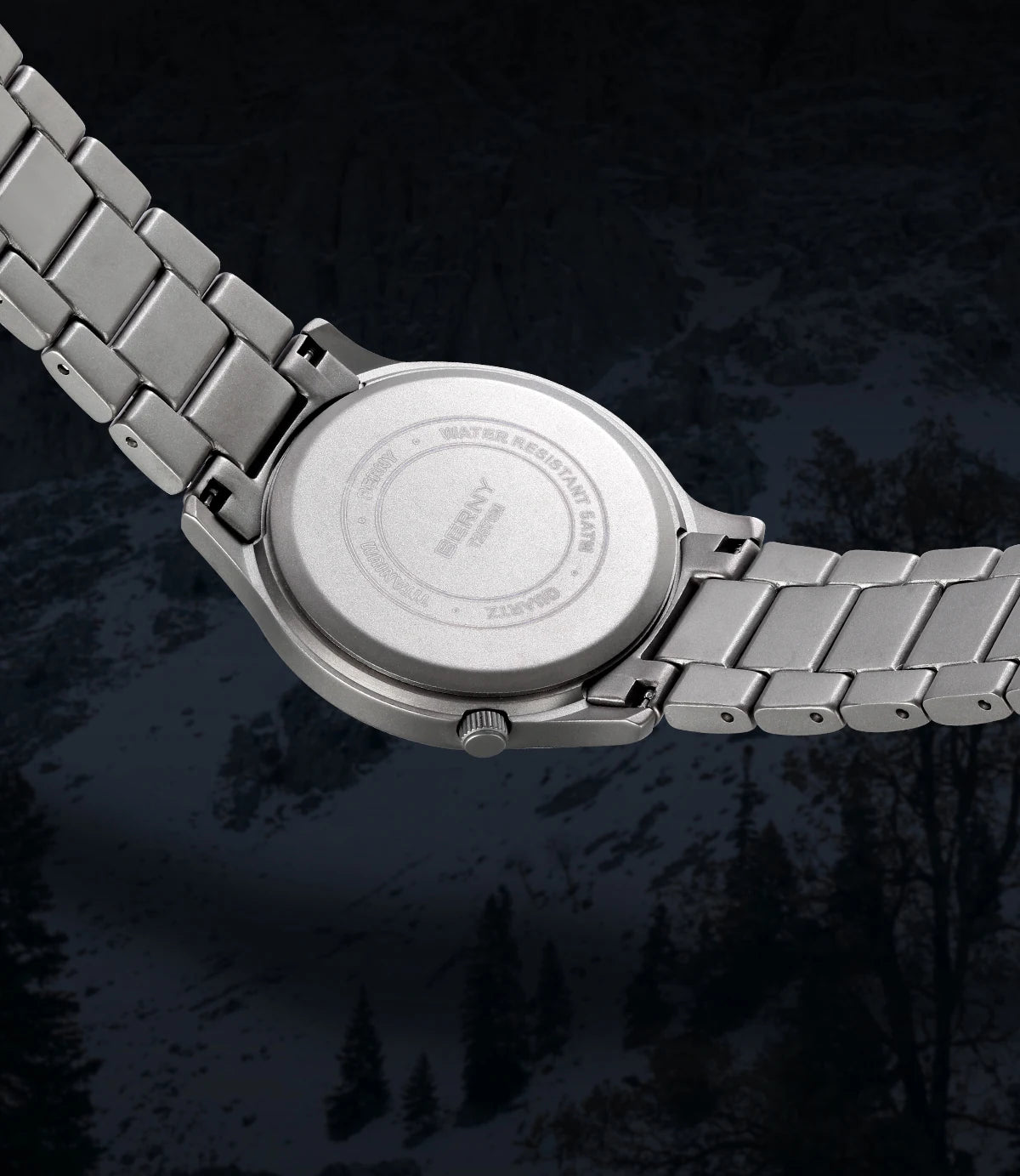 BERNY Full Titanium Watches for Men Super Luminous Sapphire Sports Field Quartz Men's Watch VH31 Wristwatch 5ATM Easy Read