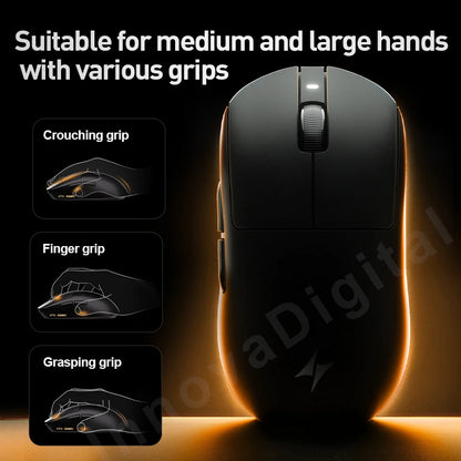 ATK Dragonfly A9 Ultra bežični gaming miš PAW3950 ultra lagan, tromodalni, ergonomski e-sports miš za igrače FPS igara A9 SE Plus