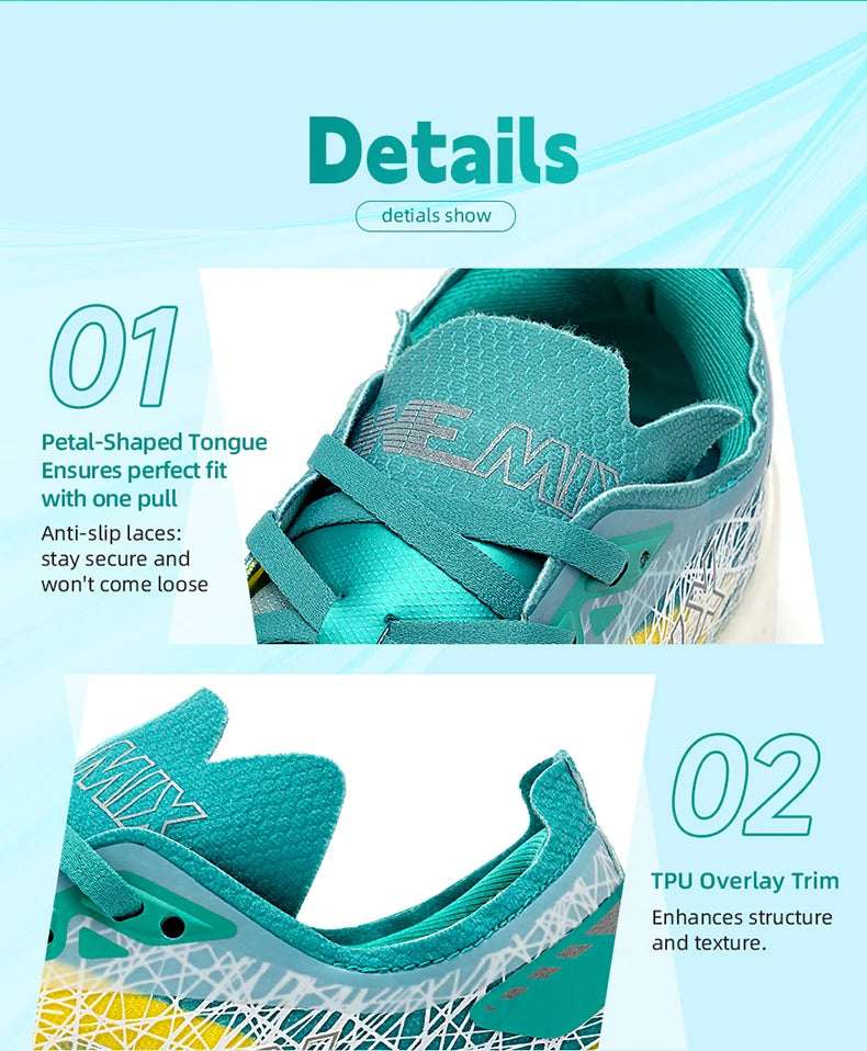 ONEMIX Carbon Fiber Plate Running Shoes Traction Shock Absorption Professional Marathon PB Racing Sports Trainers